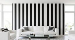 modern striped interior decor