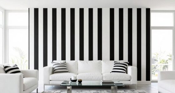 modern striped interior decor