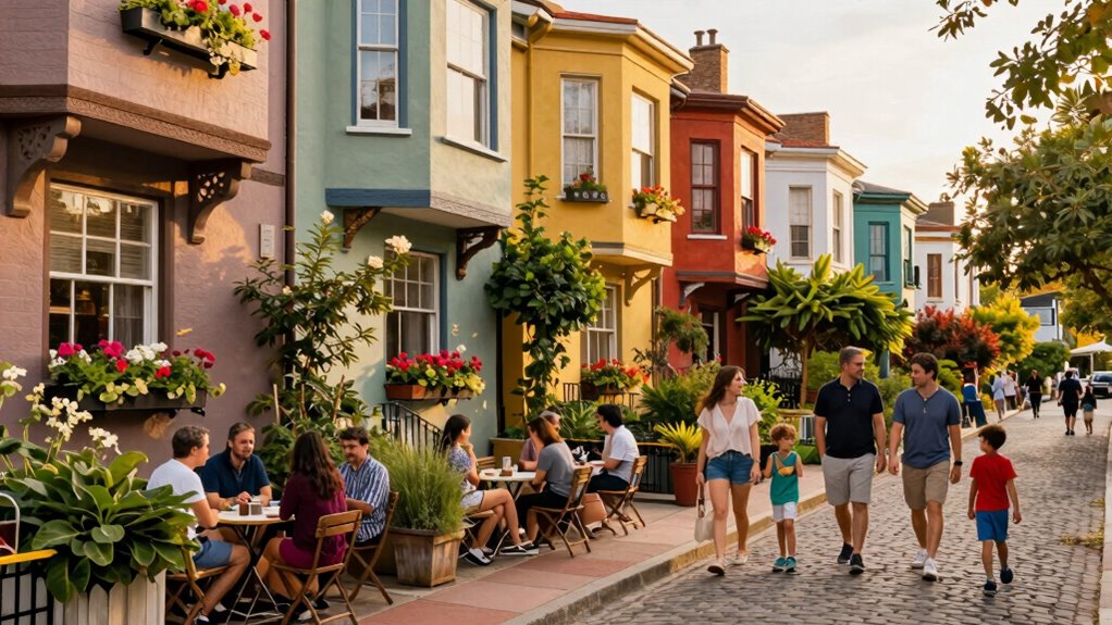 neighborhood vibe shapes interactions