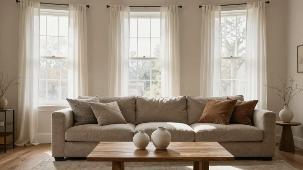 neutral tones with subtle accents