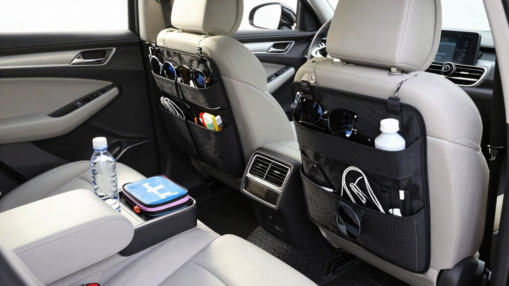 organized car travel essentials