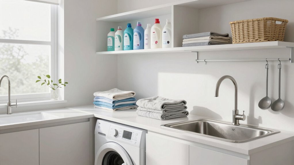 organized laundry workspace essentials