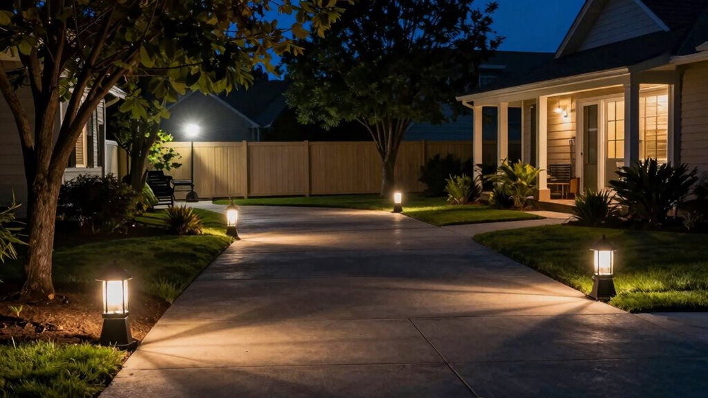 outdoor lighting enhances safety