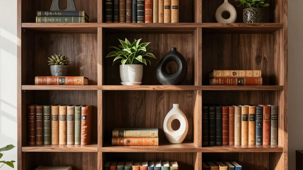 personalized cohesive shelf styling