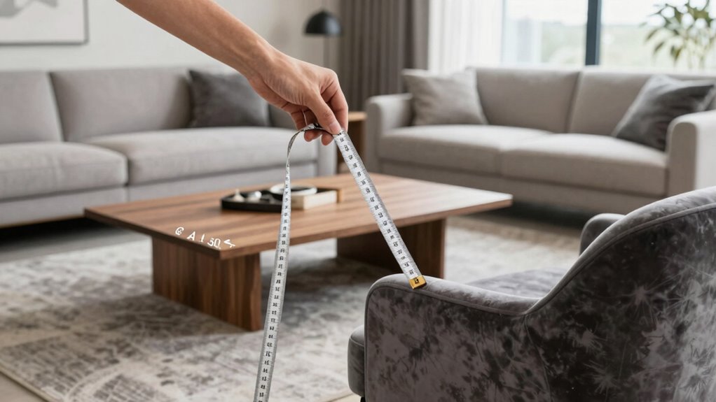 plan furniture with measurements