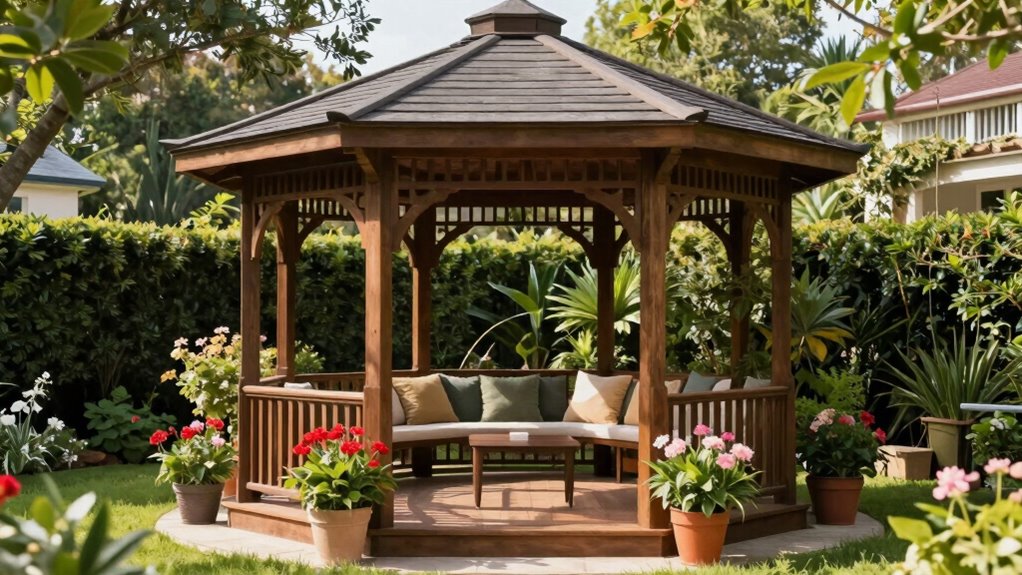 regular outdoor gazebo maintenance
