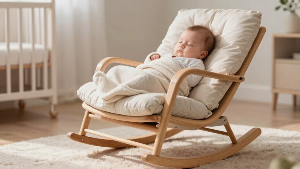 rhythmic rocking calms babies