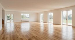 seamless flooring creates spaciousness