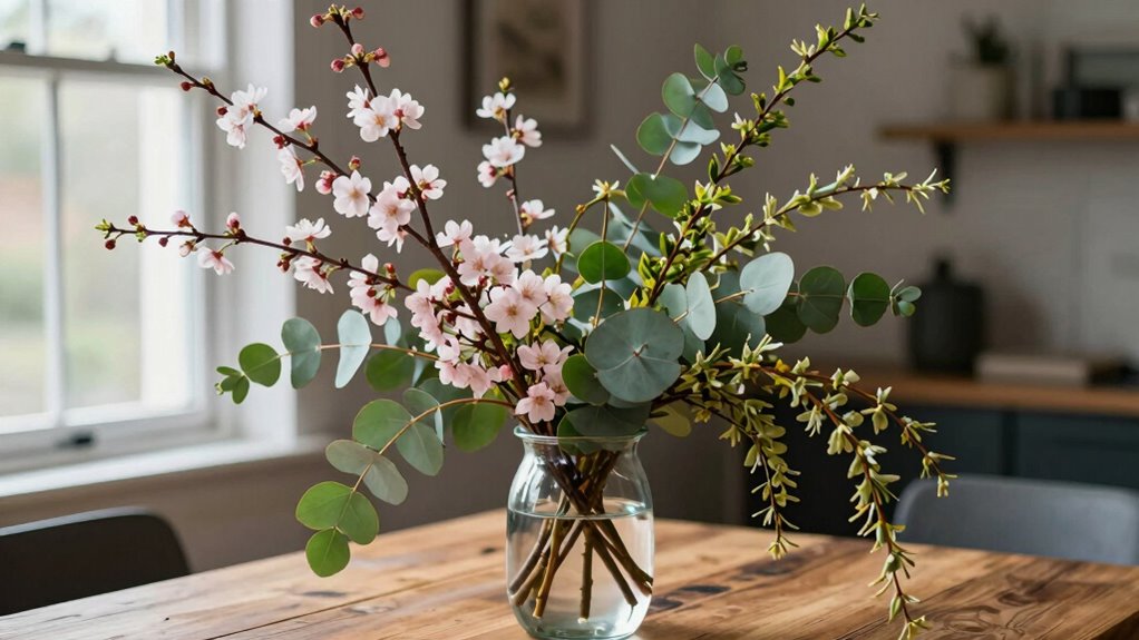 seasonal branches enhance home decor