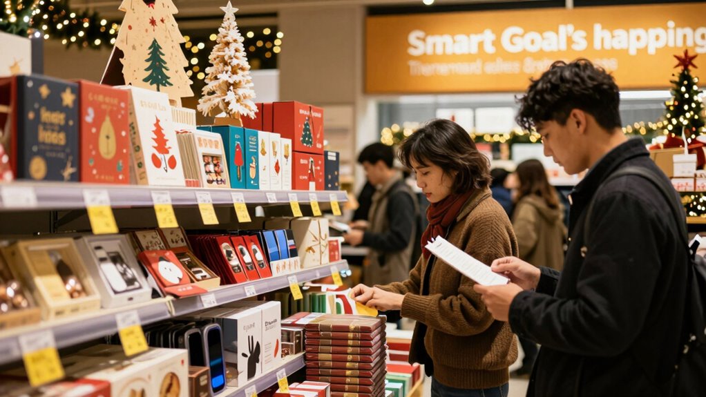 set holiday shopping goals