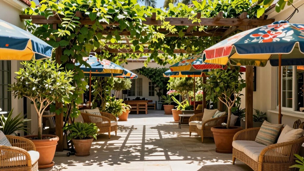 shade greenery structures comfort