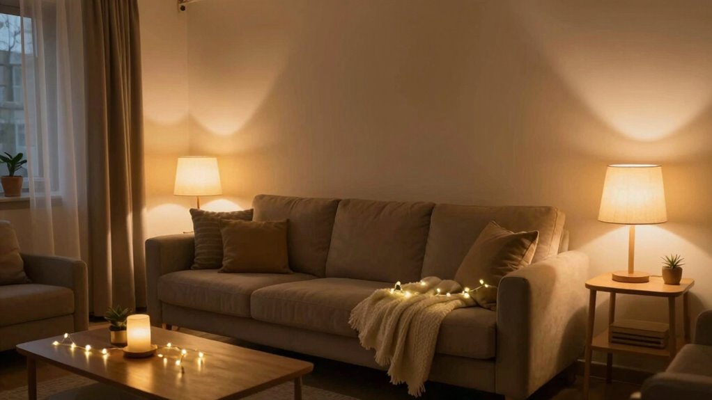 soft warm layered lighting