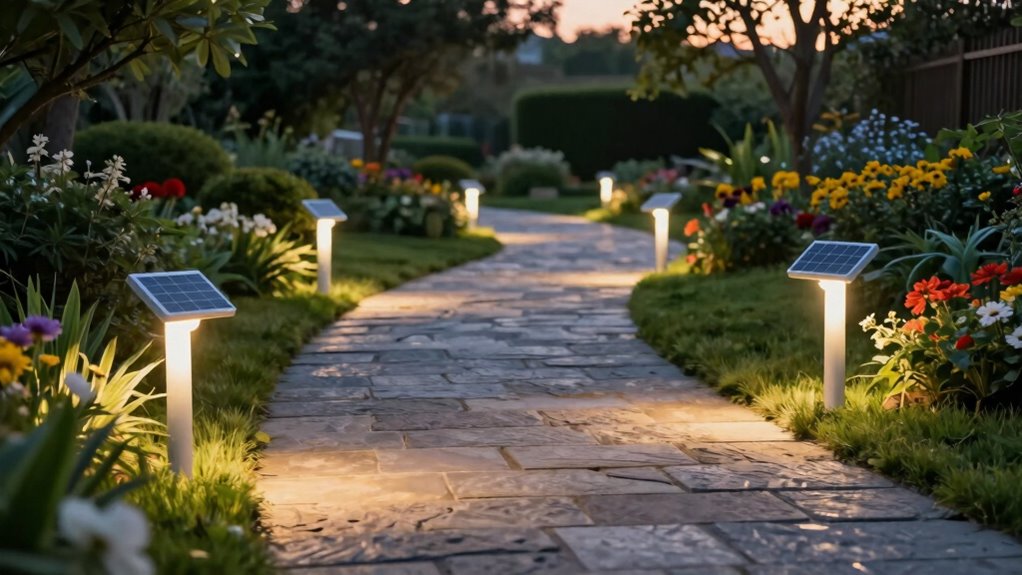 solar powered outdoor pathway lighting