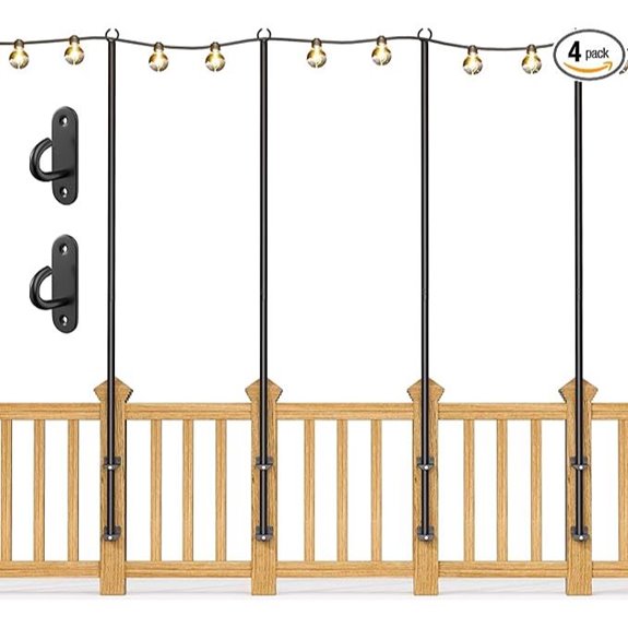 stainless steel string light poles