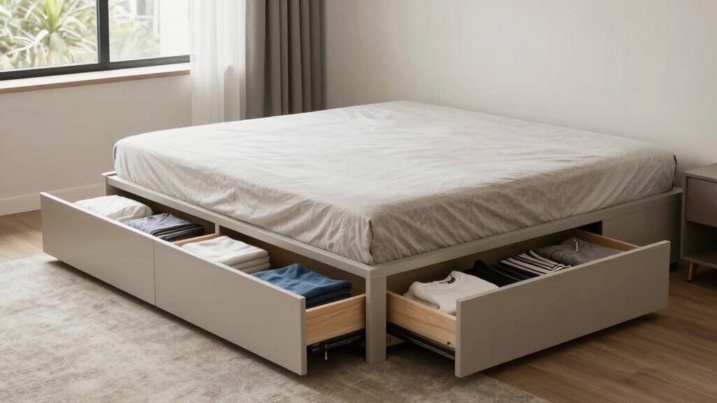 storage beds for small rooms
