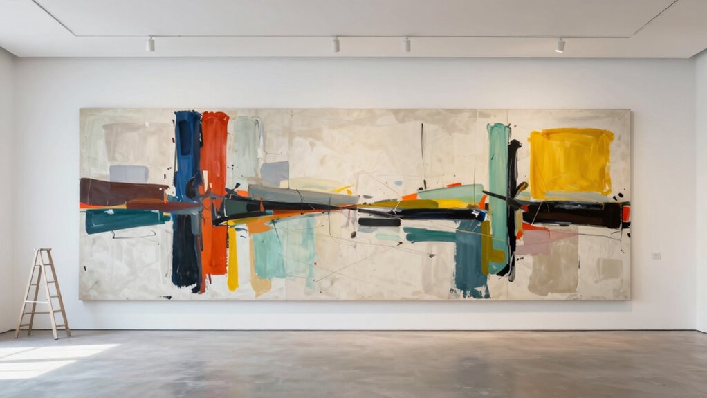 strategic oversized art placement