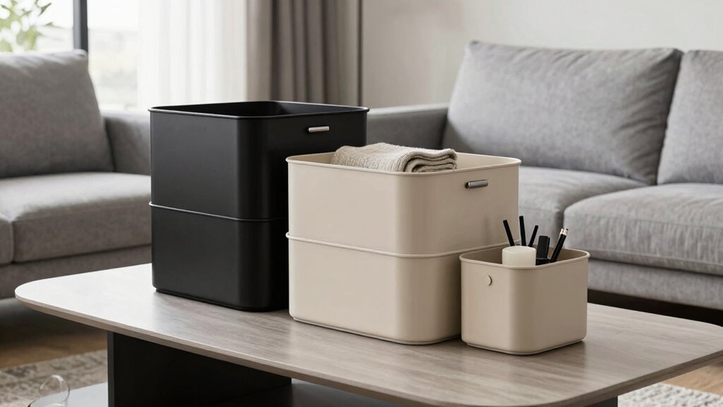 stylish containers enhance organization