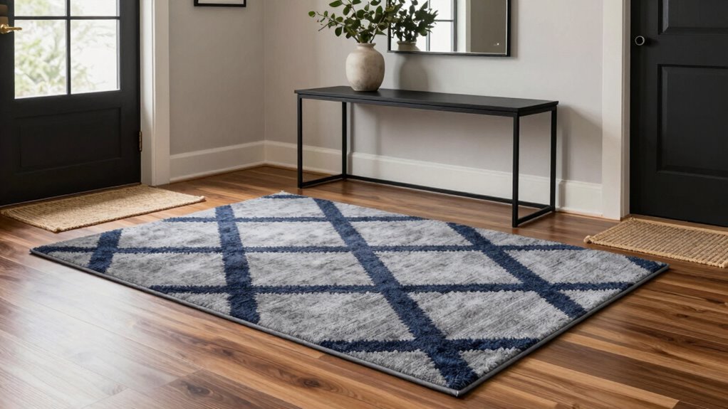 stylish functional entryway rugs