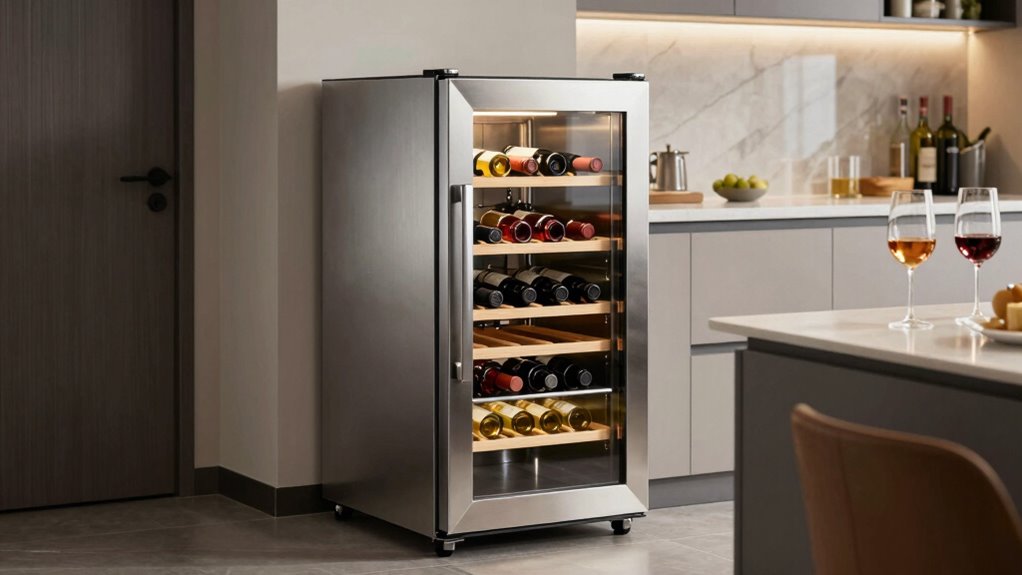 stylish space saving wine storage