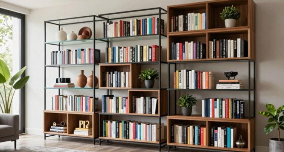 stylish storage bookcases