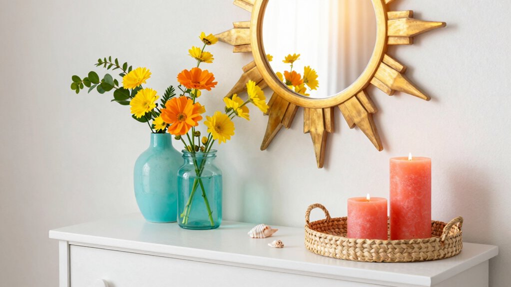 summer colorful decor accessories