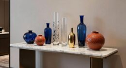 top console table vases