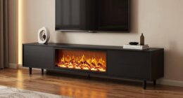 top electric fireplace stands
