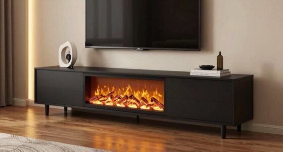 top electric fireplace stands
