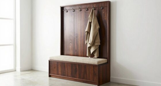 top hall tree storage