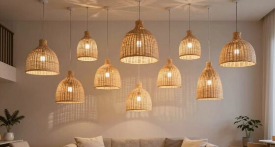 top rattan pendant lights