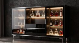 top stylish home bar cabinets