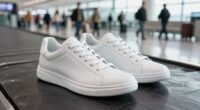 top white travel sneakers