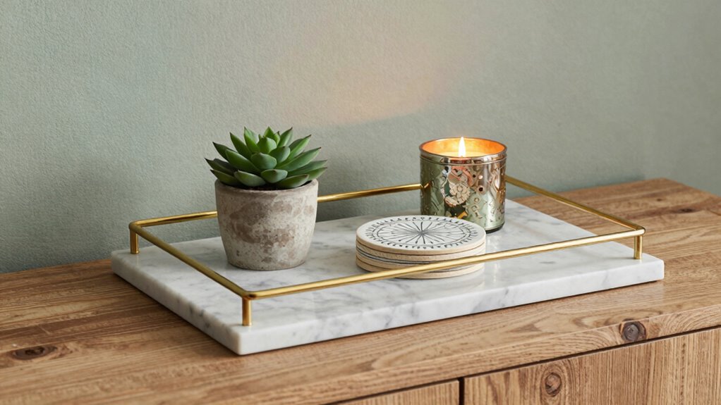 tray color and material coordination