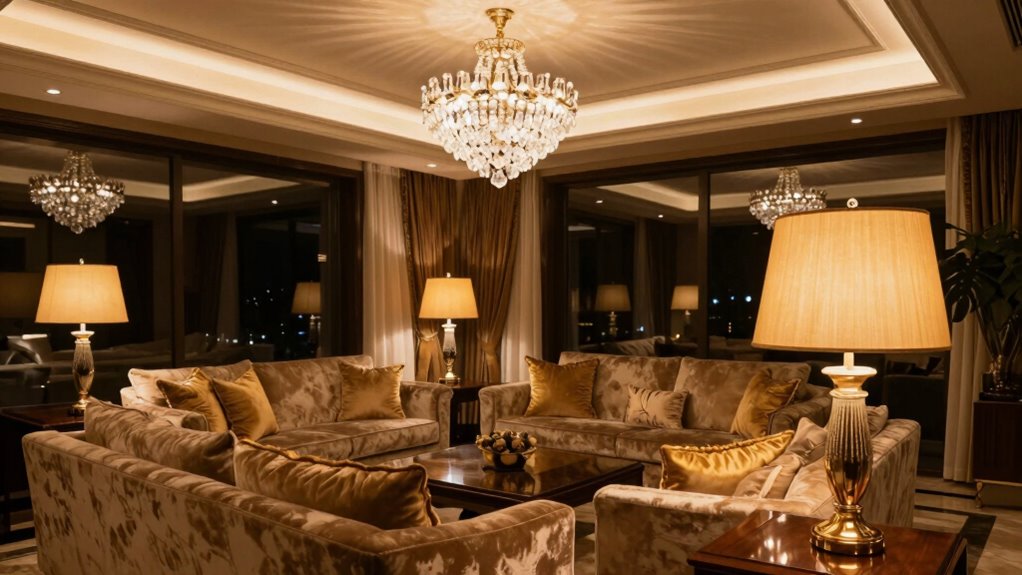 warm layered intimate lighting