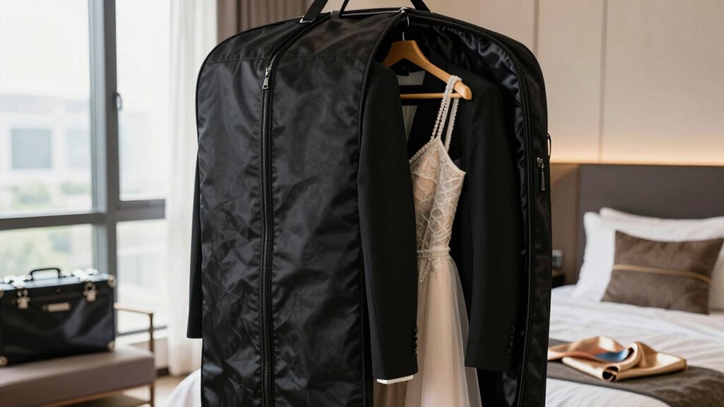 wrinkle free organized travel clothing