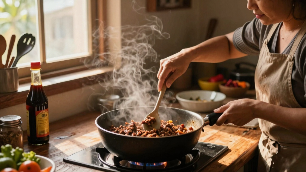 Filipino Ground Beef Adobo