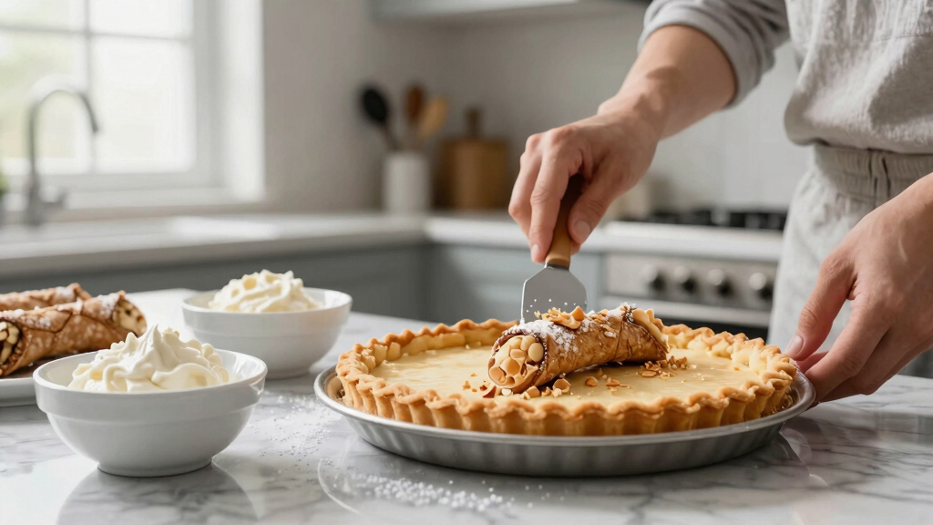 No-Bake Cannoli Pie