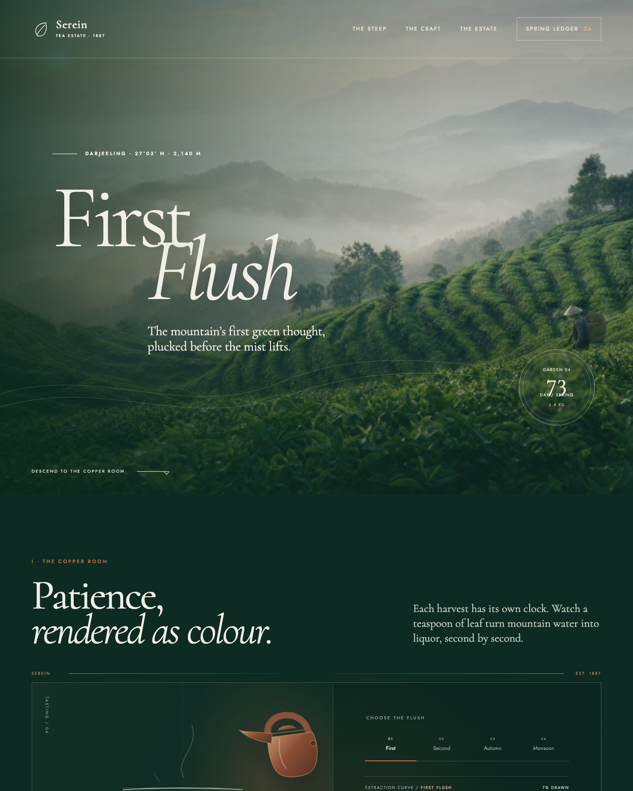 Live view of First Flush — Serein Tea Estate