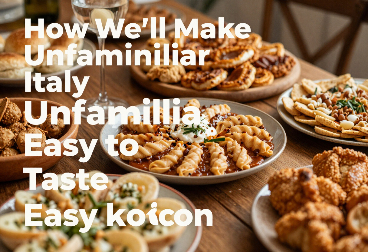 How We’ll Make Unfamiliar Italy Easy to Taste