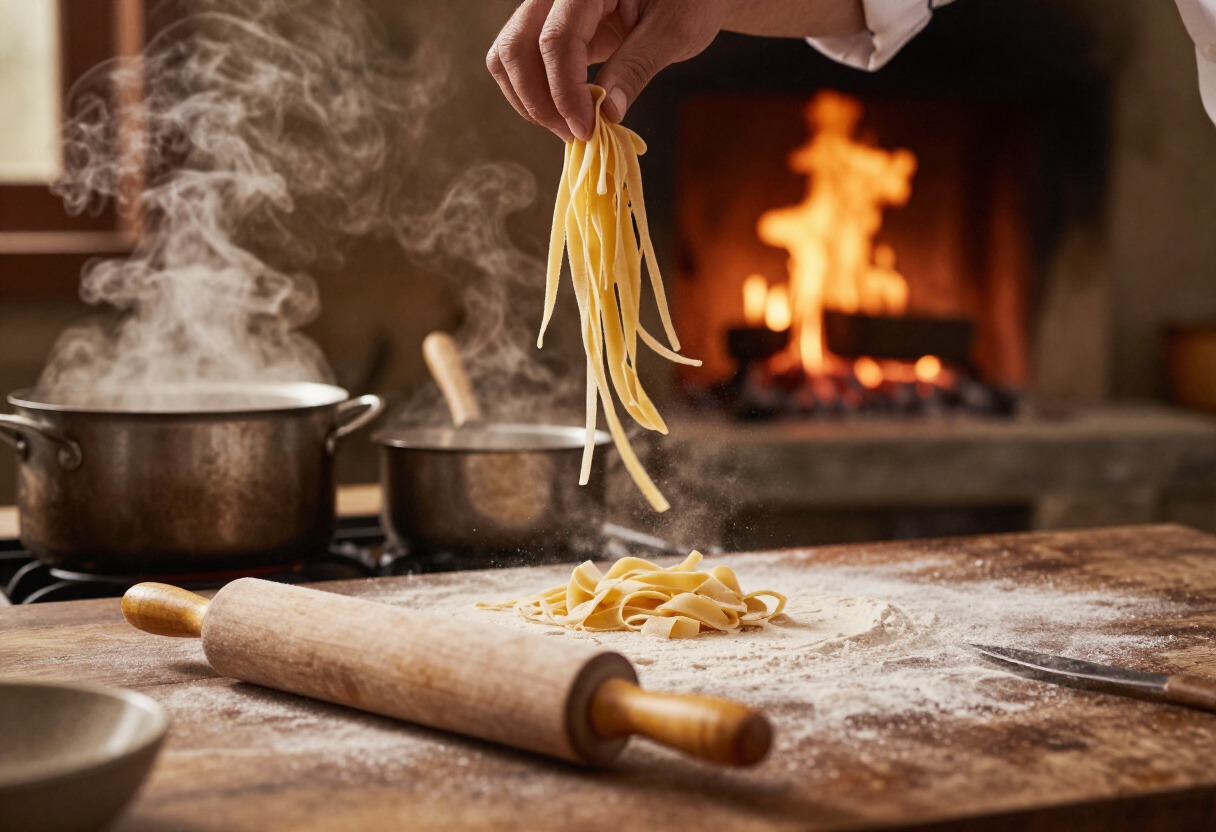 Follow Handmade Pasta and Live Fire Through Central Italy