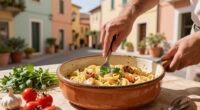 Pasta Con Scampi E «Ferfelloni»