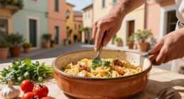 Pasta Con Scampi E «Ferfelloni»