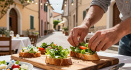 Bruschette Di Lattuga Con Insalata Alla Greca