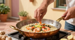 Risotto Con Gamberi, Zenzero E Capperi