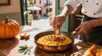 Pumpkin Risotto with Amaretti Crumble: Sweet Meets Savory, Lombardy Style